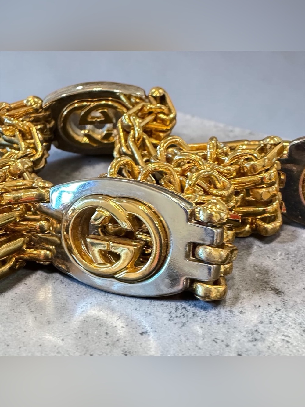 Gucci Gold-Tone Double G Pendant Chain Necklace - Picture 4 of 12
